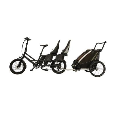 China Factory Price Aluminum Alloy Long Term 48v 20ah 20 Inch Fat Tire Cargo Bike City Electric Bicycle Ebike With Child Seats for sale