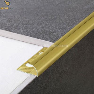 China 10mm trimmt runde Rand-Metallfliese Material T5 der Aluminiumlegierungs-6063 zu verkaufen