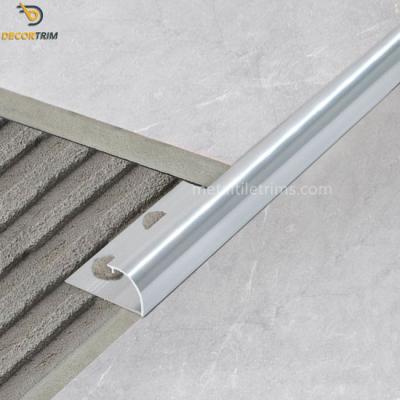 China Decorative Chrome Edging Strips For Tiles 12mm Aluminum Alloy 6063 Material for sale