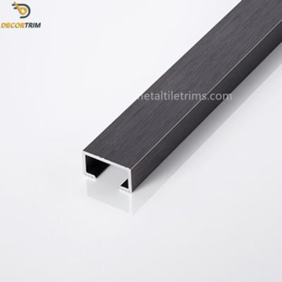 China Het Kanaalstrook Versiering Geborsteld Matt Black van aluminiumu 15mm×8mm Grootte Te koop