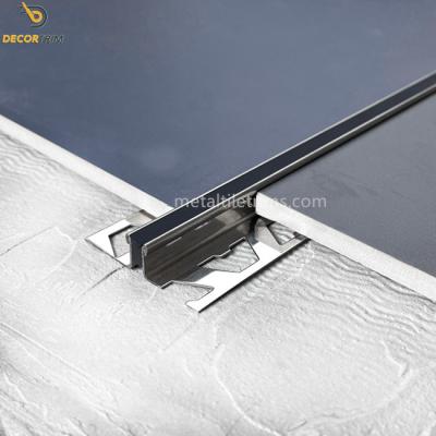 Cina Stainless Steel Finish Tile Accessories Expansion Joint Profile Height 10mm in vendita