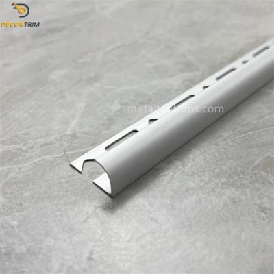 China Aluminium Strips For Tiles Round Edge Tile Trim Anodized 10mm / 12mm zu verkaufen