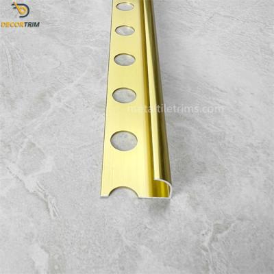 China Homebase Tile Trim ，Gold Tile Edging Aluminum Decorative Metal Corner zu verkaufen