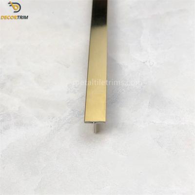 China Lieferung Edelstahl T-Form Fliesen Trim für Wand Metall Fliesen Winkel Trim Keramik zu verkaufen