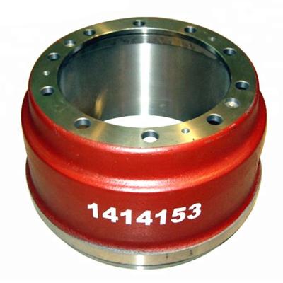 China Truck brake system price china factory heavy truck auto brake drum 1414153 best for Scaniatruck for sale