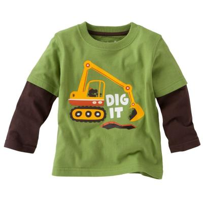 China boy tee shirt,long sleeve shirt ,100% cotton, 3T-10T for sale