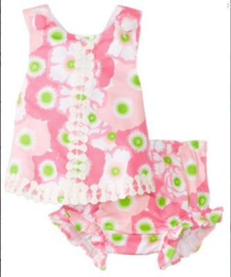 China fashion baby ,New born sleevless dress and panties ,infant dress set ,3-9month for sale