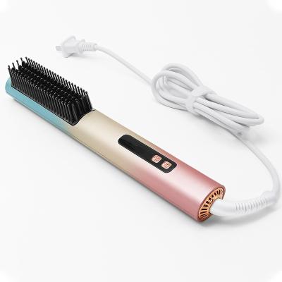 China For Home Use Top Selling Products In Alibaba Multifunctional Ionic Hair Brush Straightener for sale