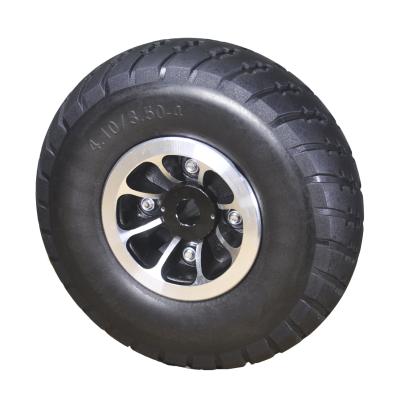 China Other Source Factory Products 4.10/3.50-4 Aluminum Alloy Core Foamed Polyurethane Drive Wheel for sale