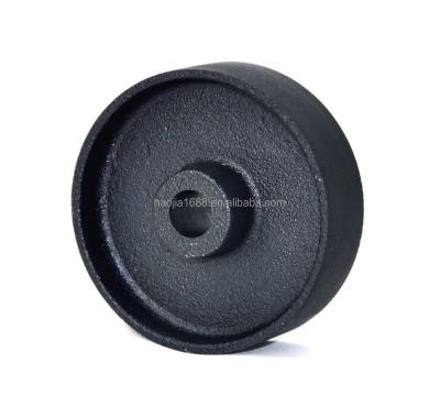 China Other Source Factory Products 92X28mm Black Iron Caster Wheel for sale