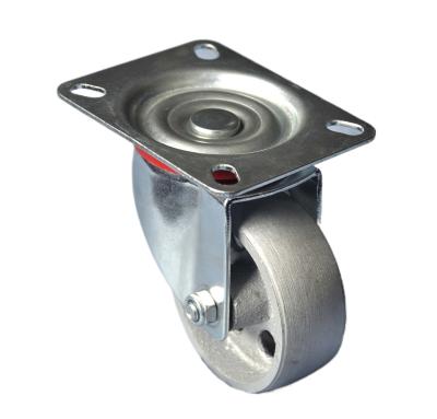 China PIVOT Source Factory Products 75X32mm Swivel Plate Iron Caster Wheel for sale