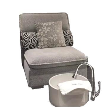 China Hot Sale Bomacy SPA Beauty Salon Furniture Modern Luxury European Style Pedicure Sofa Pedicure Chair With Bowl for sale