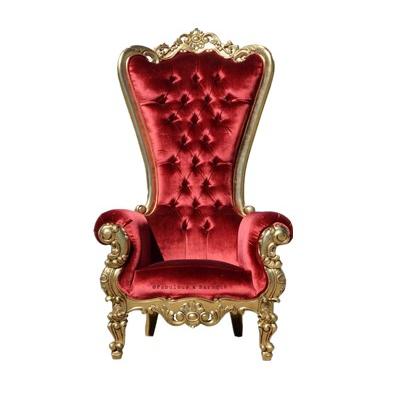 China Bomacy High King Throne Chair Manicure Pedicure Chair Nail Salon Furniture Durable Red Back SPA Equipment for sale