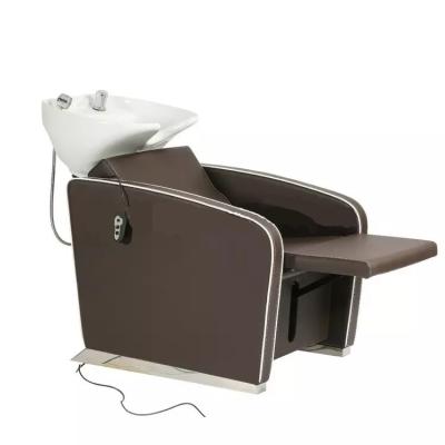 China Wholesale Cheap Backwash Salon Price Bomacy Reclining Shampoo Chair And Basin Durable Furniture Hardware For Sale for sale