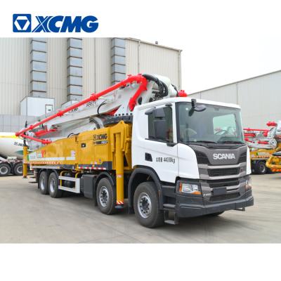 China Construction worksÂ   XCMG Schwing concrete pump truck HB62V 62m concrete truck with scania chassis price for sale