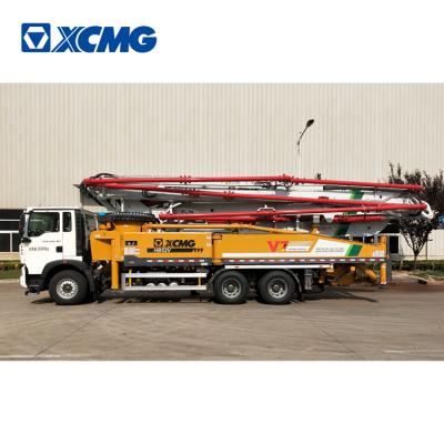 China Construction worksÂ   XCMG 52m concrete pump truck HB52V with HOWO chassis price for sale