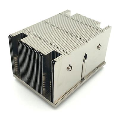 China Cool Computer Self Design 2U CPU 110W AMD AM4 2U-M62 Server Folded Fin Heatsink for sale