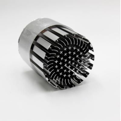 China Custom Heatsink High Performance Cold Forged Radiator For 50W LED Lighting for sale