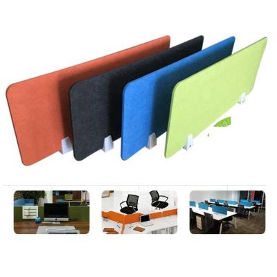 China New Product Modern Desktop Sound Deadening Sheet PET Partition For Workstation Use for sale