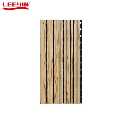 China Industrial OEM Customized Wood Grooved Acoustic Panels For School Dance Room Meeting Room Wood Panel Wall Ceiling for sale