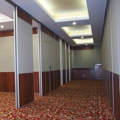 China Commercial Folding Soundproofing Partition Furniture Room Wall Divider Wooden Folding Partition Walls for sale