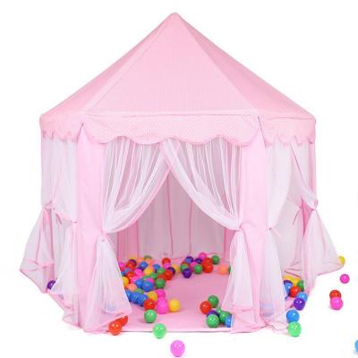 China Blue Soft Toy Frame Outdoor Playhouse Kids Foldable Camping Indoor Pink Teepee Toy Tent for sale