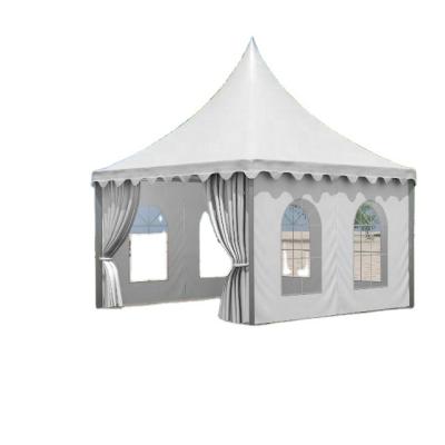 China Custom Water Proof Event 4x4 5x5 Aluminum Alloy Frame Wedding Party High PVC Fabric Marquee Pagoda Tent for sale