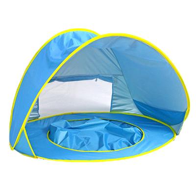 China Easy Install Wholesale Kids Shade Waterproof Kids Play Portable Foldable Pop Pool Baby Beach Tent for sale