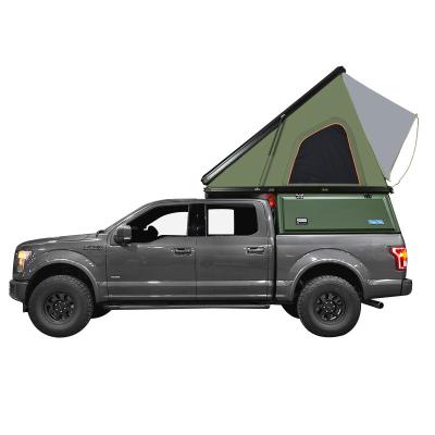 China Wholesale Camouflage Game Camouflage/Field OEM Aluminum Alloy 2 or 3 People Triangle Hard Shell Car Roof Top Tent for sale