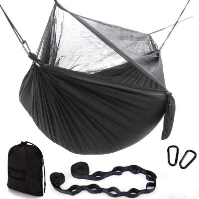 China Comfortable Portable Nylon 2 Person Parachute Outdoor Camping Hammock 210T With Mosquito Net for sale