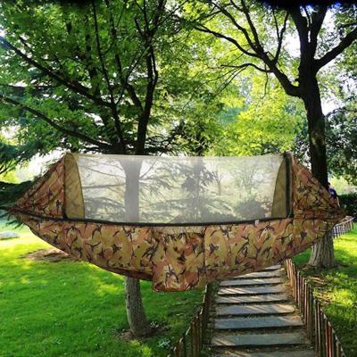 China Camping Sunshade Comfortable Swing Outdoor Automatic Lightweight Automatic Hammock With Mosquito Net for sale