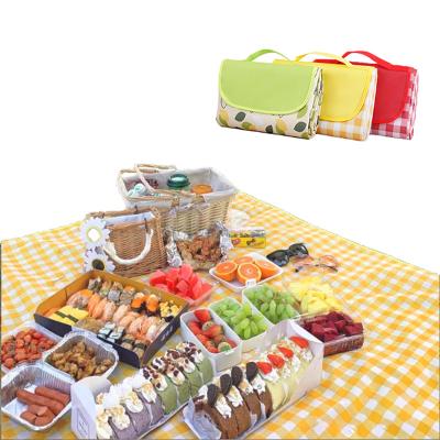 China Colorful Custom Washable Portable Foldable Picnic Blanket Outdoor Camping Sleeping Beach Camping Mat for sale