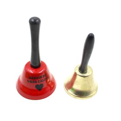 China USA Promotional Gifts Shape School Church Style Hand Bells Musical Jingle Bells Metal Christmas for sale