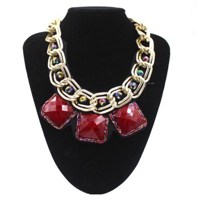 China Wholesale FASHIONABLE Chunky Gold ChainTurquoise Chunky Statement Necklace for sale