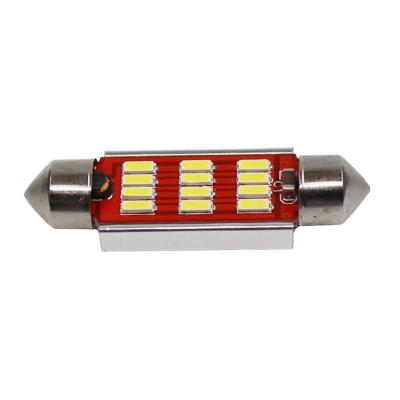 China Car Parts 12V 31MM 36MM 39MM 41MM Festoon 4014 12SMD Led Interior Light Lamp 31mm Clearance Parking Wedge Width 36mm 39mm 41mm for sale