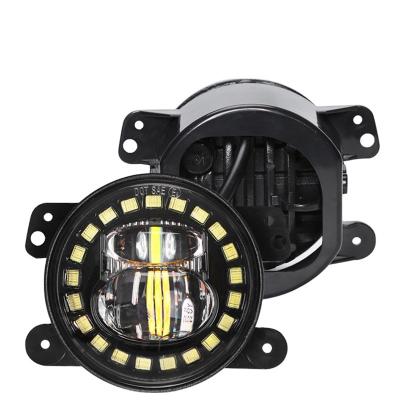 China Led Foglight For Jeeps Cowboys Cowboys Cowboys 4inch 60W Waterproof IP67 Fog Lamps Driving Turn Signal Lights 4 Inch for sale