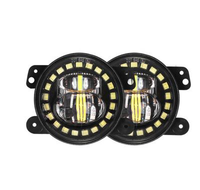 China New arrival 4inch 60W laser led fog light IP67 waterproof 4 inch round led fog lamp for jeeps Wrangler 6500K 4 inch for sale