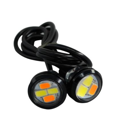 China Universal Car 23mm 23mm 4smd LED Eagle Eye Light 5630 DRL Amber Switch Back Turn Lights Super Bright White Fog Lamp for sale