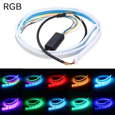 China Decoration light tail boxlamp RGB double color decoration for car flexible waterproof light strip 120cm 150cm for sale