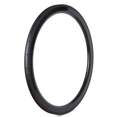 China Road Bicycles Wheels Basalt Brake UD/3k Weave 50mm Depth Anvil Tubeless Profile For Road Bike 700C Rims for sale