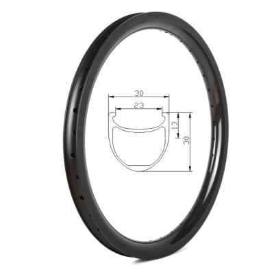 China Road Bikes High Quality Custom Carbon Fiber Bike Wheels Rims From Chinese Factory 3K/3K twill/12K/UD 406 for sale