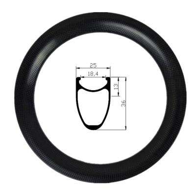 China Road Bikes New Arrival Small Bicycle Wheel Rim 3k Profile Anvil Disc Brake 355mm 18 Inch Carbon Rim for sale