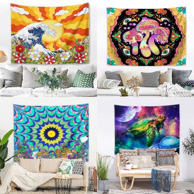 China High Quality Customized Decorative Home Tapestry Psychedelic Polyester Tapestry Color Printing Wall Hanging for sale