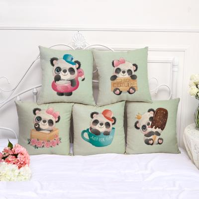 China New PORTABLE designed pirnted custom made boho pillow case polyester boho pillow case sublimation bear sofa pillow case for sale