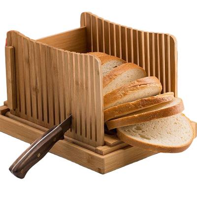 China 2021 New Popularity Durable Hot Selling Products Household Bamboo Bread Slicer for sale