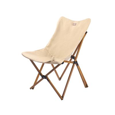 China Garden Easy Carry Wooden Foldable Outdoor Camping Chair, Portable Ultralight Chair for Picnic, Travel, Camping, Garden BBQ I (Khaki) for sale