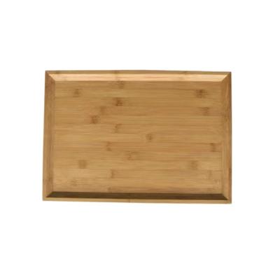 China Wholesale Durable Hotel Simple Rectangular Home Quality Tray China Food Bamboo Serving Decorative Trays for sale