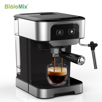 China 20Bar Household Espresso Coffee Machine Stainless Steel Case ESE Pod&Ground Coffee Espresso Maker Semi Automatic Cappuccino CM6866 Biolomix for sale