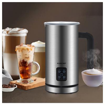 China Modern Coffee Foamer Heater Hot Cold Household Milk Frother Steam Foam Latte Classic Electric Soft Cappuccino Heater for sale