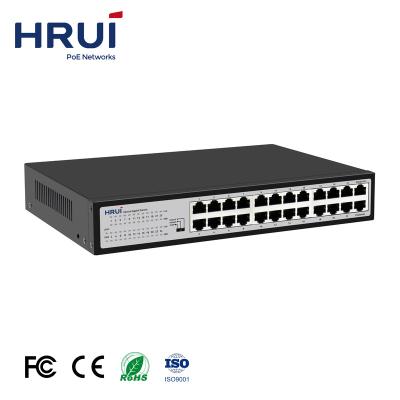 China Hot Sale 24 Ports Gigabit QoS Ethernet Switch Support Smart VLAN QoS Loop Warning For CCTV IP Camera for sale